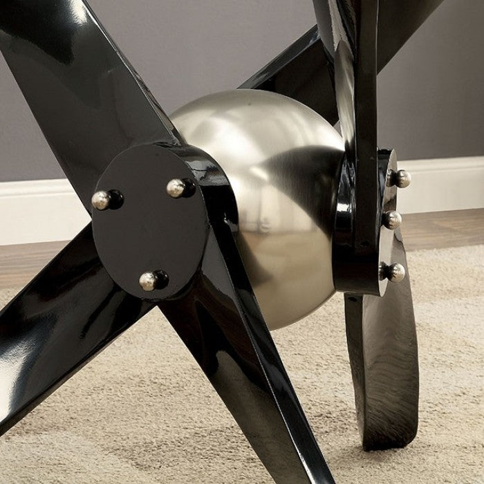 Rylie Powder Coated Black End Table - CM4169E-TABLE