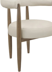 Sable Vegan Leather Upholstered Dining Chair in Beige, Set of 2 - 88028Beige-C