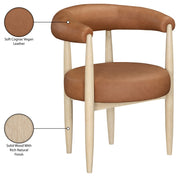 Sable Vegan Leather Upholstered Dining Chair in Cognac, Set of 2 - 88027Cognac-C