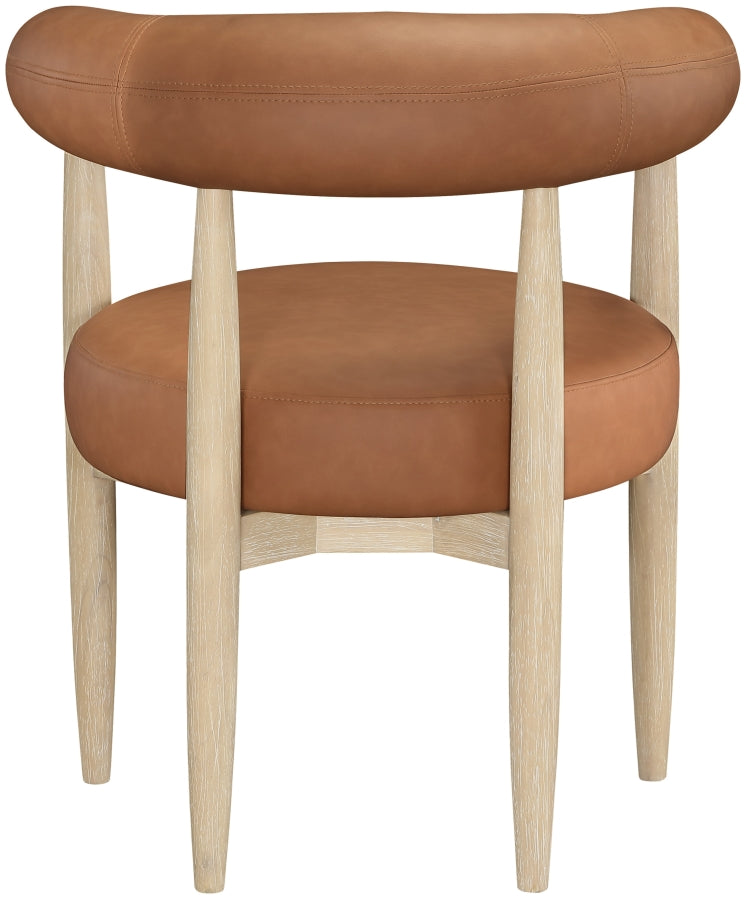 Sable Vegan Leather Upholstered Dining Chair in Cognac, Set of 2 - 88027Cognac-C