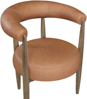 Sable Vegan Leather Upholstered Dining Chair in Cognac, Set of 2 - 88028Cognac-C
