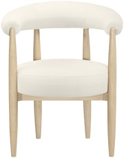 Sable Vegan Leather Upholstered Dining Chair in Cream, Set of 2 - 88027Cream-C
