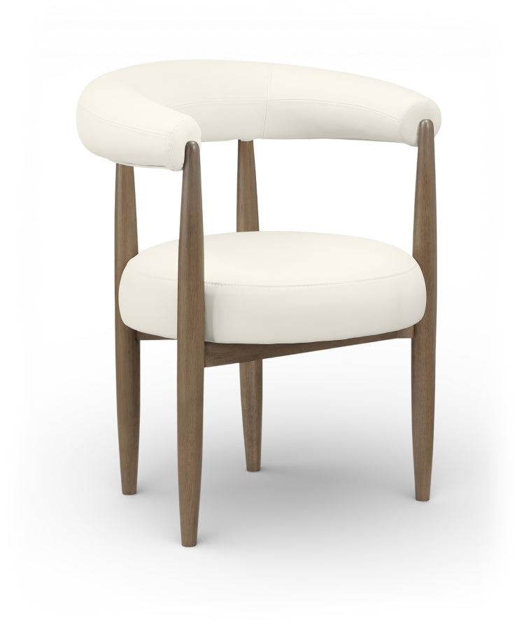 Sable Vegan Leather Upholstered Dining Chair in Cream, Set of 2 - 88028Cream-C