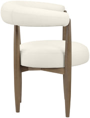Sable Vegan Leather Upholstered Dining Chair in Cream, Set of 2 - 88028Cream-C