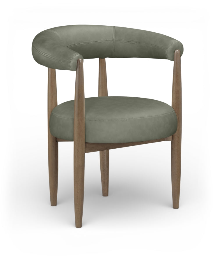 Sable Vegan Leather Upholstered Dining Chair in Green, Set of 2 - 88028Green-C