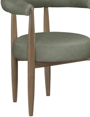 Sable Vegan Leather Upholstered Dining Chair in Green, Set of 2 - 88028Green-C