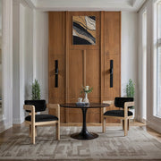 Sacha Velvet Upholstered Dining Chair in Black, Set of 2 - 11094Black-C