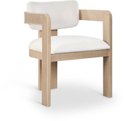 Sacha Velvet Upholstered Dining Chair in Cream, Set of 2 - 11094Cream-C