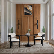 Sacha Velvet Upholstered Dining Chair in Cream, Set of 2 - 11095Cream-C