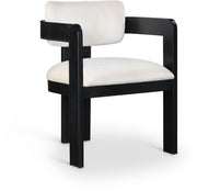 Sacha Velvet Upholstered Dining Chair in Cream, Set of 2 - 11095Cream-C