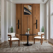 Sacha Velvet Upholstered Dining Chair in Cream, Set of 2 - 11096Cream-C