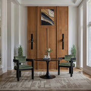 Sacha Velvet Upholstered Dining Chair in Green, Set of 2 - 11095Green-C