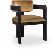 Sacha Velvet Upholstered Dining Chair in Saddle, Set of 2 - 11095Saddle-C