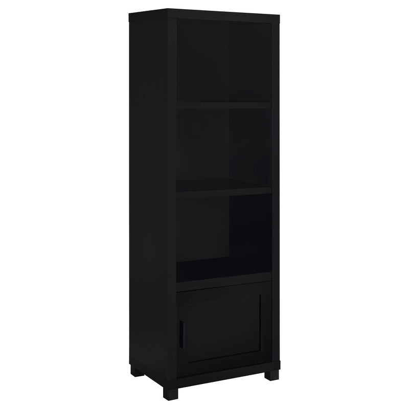 Sachin 3-shelf Engineered Wood Media Tower Black - 707756