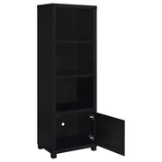 Sachin 3-shelf Engineered Wood Media Tower Black - 707756