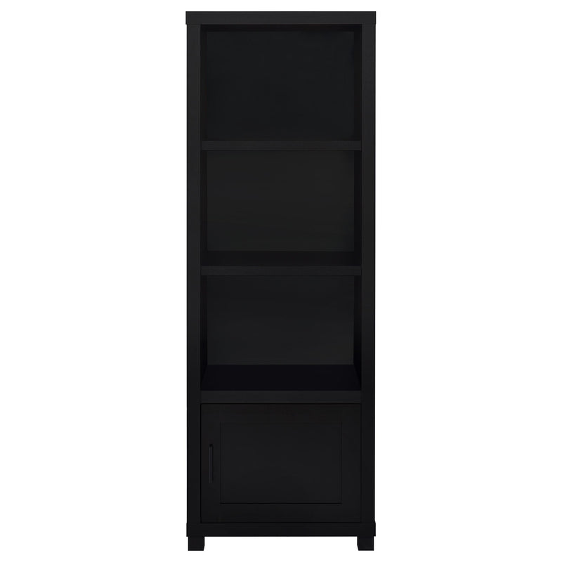 Sachin 3-shelf Engineered Wood Media Tower Black - 707756