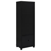 Sachin 3-shelf Engineered Wood Media Tower Black - 707756