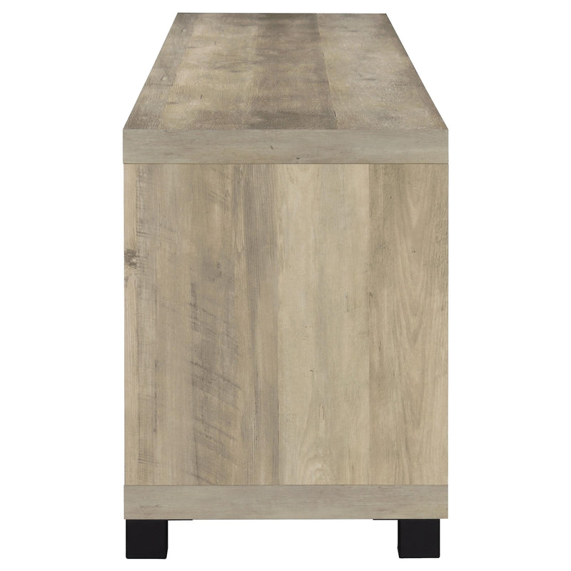 Sachin 4-door Engineered Wood 79-inch TV Stand Distressed Pine - 736283