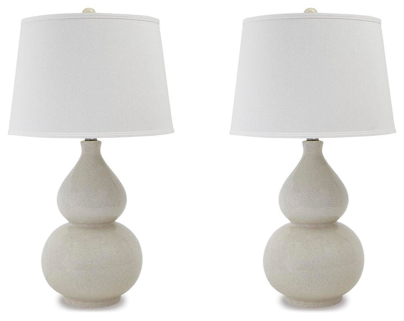 Saffi Cream Table Lamp (Set of 2) - L100074X2