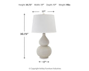 Saffi Cream Table Lamp (Set of 2) - L100074X2