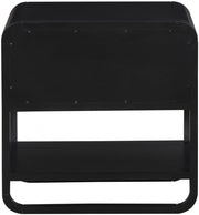 Sage Solid Wood And Natural Cane Nightstand in Black - 873Black-NS