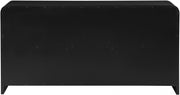 Sage Solid Wood And Natural Cane Wood Dresser in Black - 873Black-D