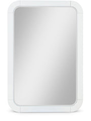 Sage Solid Wood Mirror in White - 873White-M