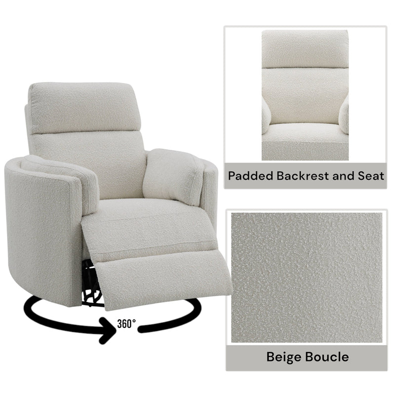 Sagen Glider Recliner W/Swivel - LV02733