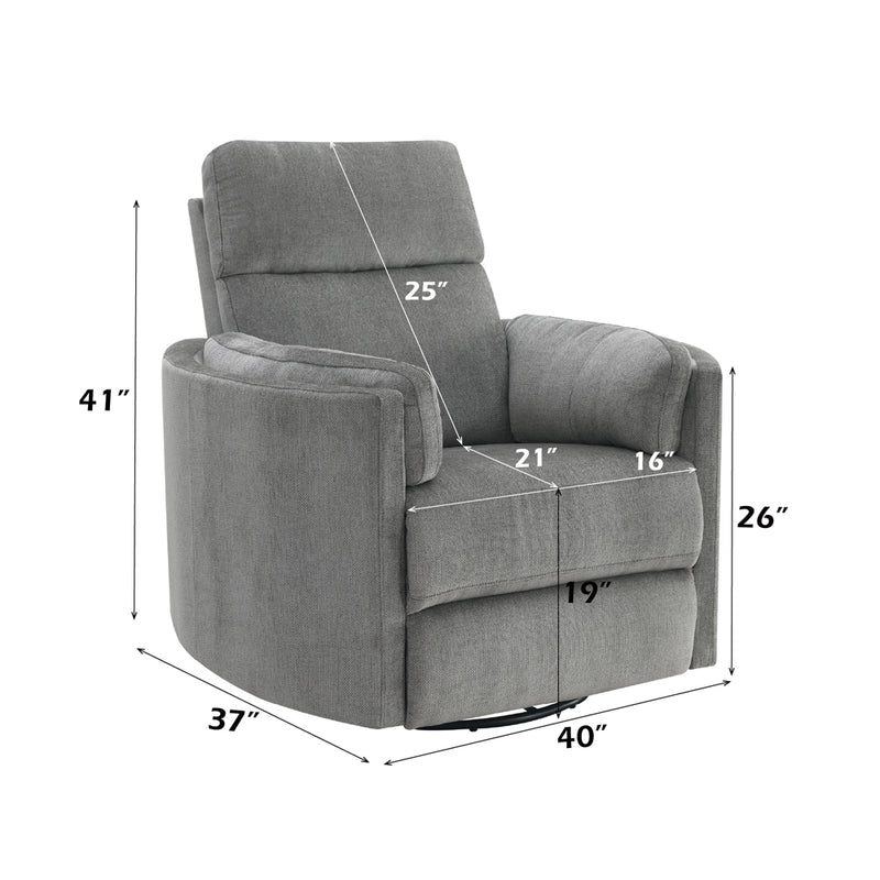 Sagen Recliner W/Swivel & Glider - LV01879