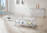 Saide Rectangular Glass Top Coffee Table Chrome - 720338