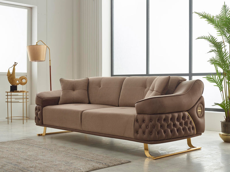 Saiss  3-pieces (Sofa & Loveseat & Chair) Livingroom in Black - 200-SIM-SAI-GIRNE10-321