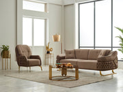 Saiss  3-pieces (Sofa & Loveseat & Chair) Livingroom in Black - 200-SIM-SAI-GIRNE10-321