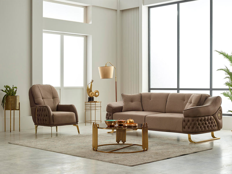Saiss  3-pieces (Sofa & Loveseat & Chair) Livingroom in Black - 200-SIM-SAI-GIRNE10-321