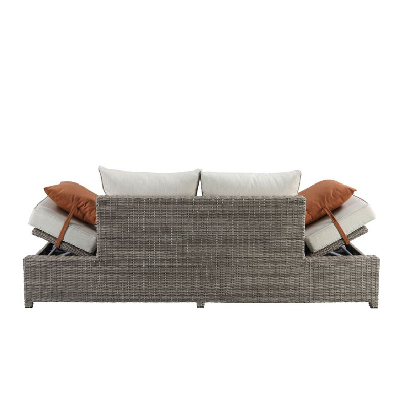 Salena Patio Sofa W/2 Pillows & Ottoman - 45015