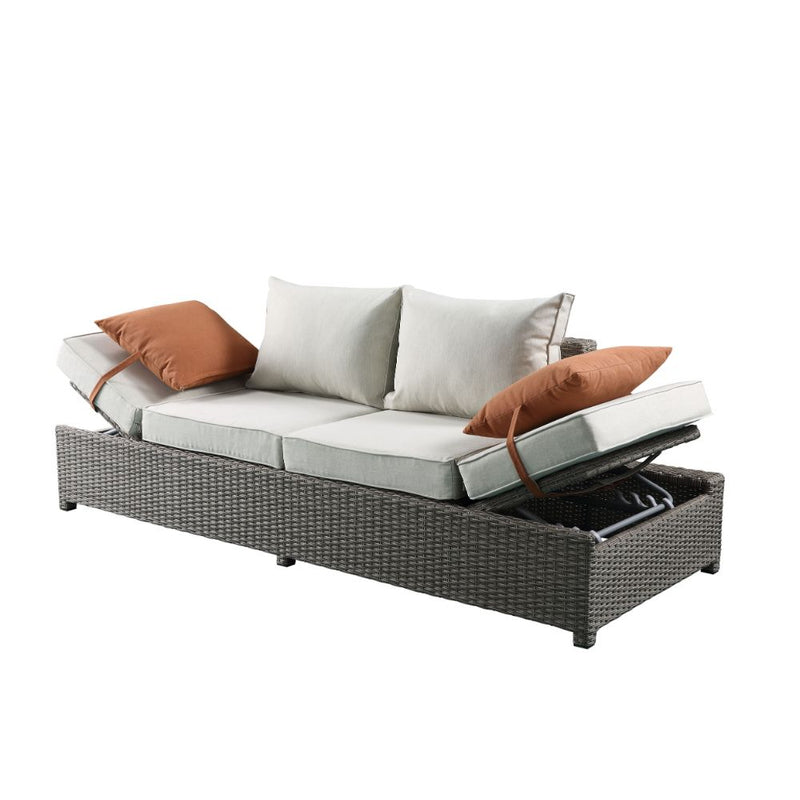 Salena Patio Sofa W/2 Pillows & Ottoman - 45015
