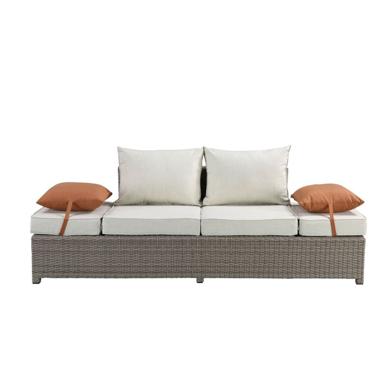Salena Patio Sofa W/2 Pillows & Ottoman - 45015