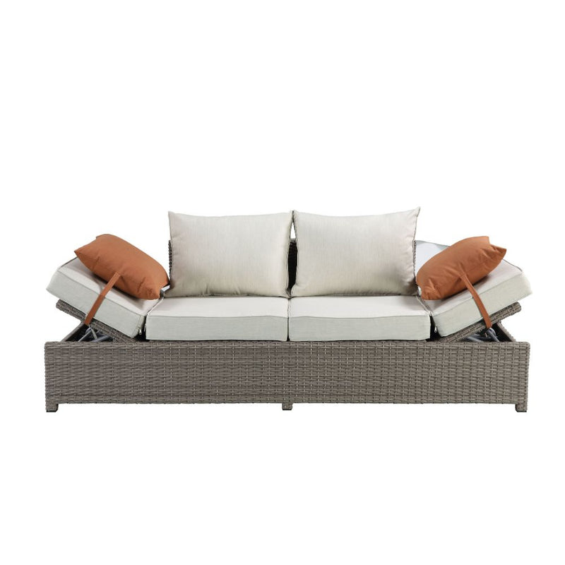 Salena Patio Sofa W/2 Pillows & Ottoman - 45015
