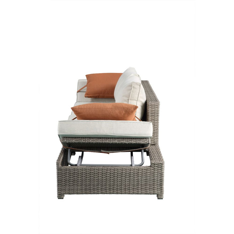 Salena Patio Sofa W/2 Pillows & Ottoman - 45015