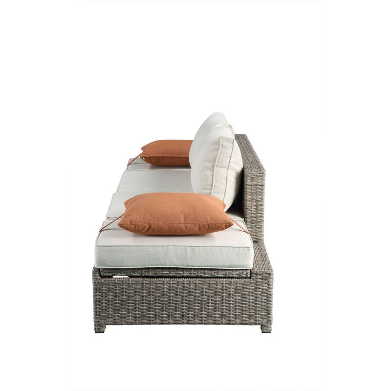 Salena Patio Sofa W/2 Pillows & Ottoman - 45015