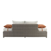 Salena Patio Sofa W/2 Pillows & Ottoman - 45015