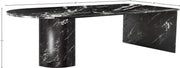 Salerno Marble Coffee Table in Black - 263Black-CT