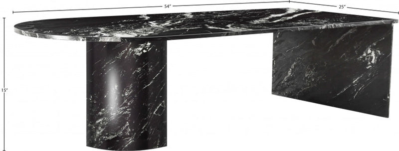 Salerno Marble Coffee Table in Black - 263Black-CT