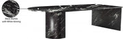 Salerno Marble Coffee Table in Black - 263Black-CT