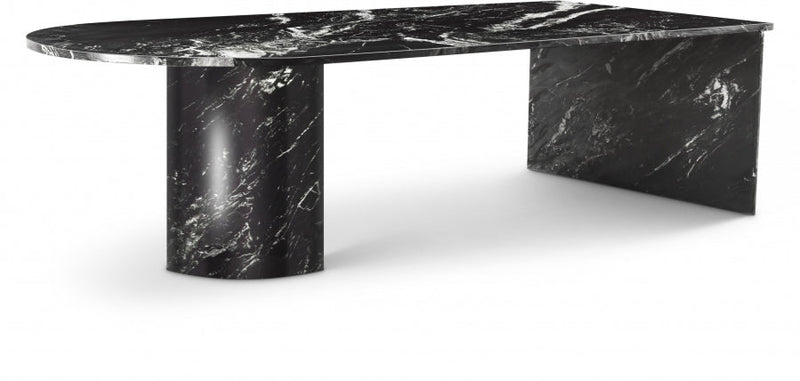 Salerno Marble Coffee Table in Black - 263Black-CT