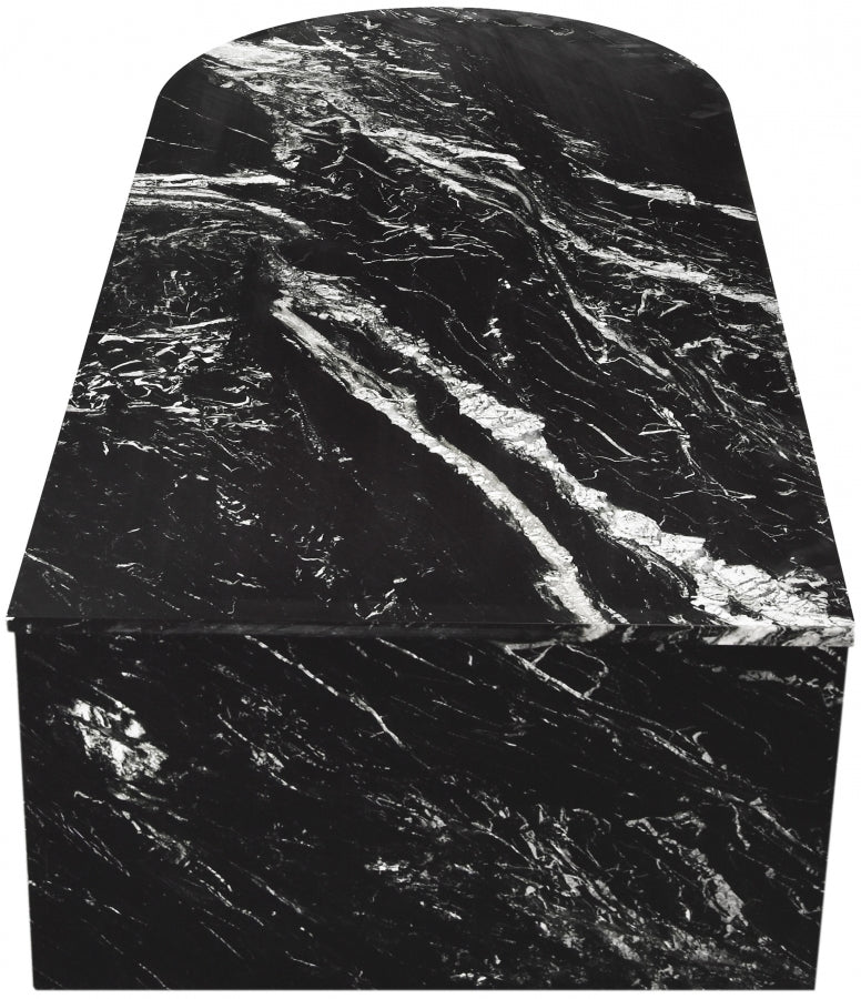 Salerno Marble Coffee Table in Black - 263Black-CT