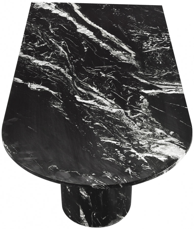 Salerno Marble Coffee Table in Black - 263Black-CT