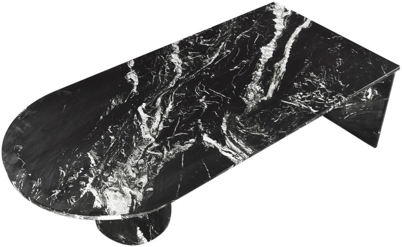 Salerno Marble Coffee Table in Black - 263Black-CT