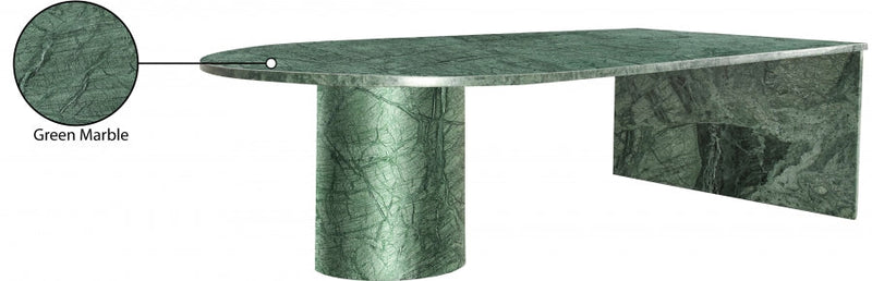 Salerno Marble Coffee Table in Green - 263Green-CT