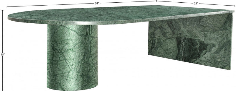 Salerno Marble Coffee Table in Green - 263Green-CT