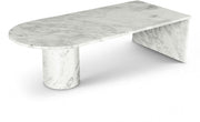 Salerno Marble Coffee Table in White - 263White-CT